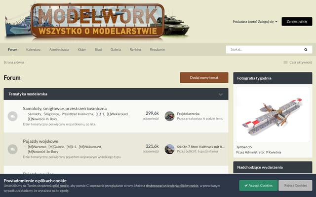 Screenshot of modelwork.pl