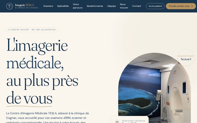 Screenshot of radiologiecognac.com
