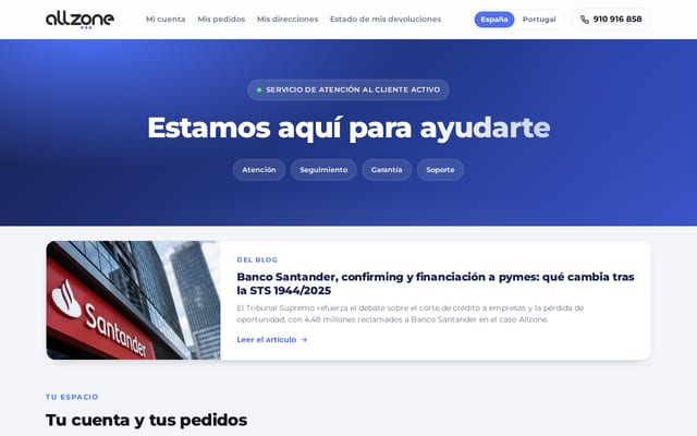 Screenshot of allzone.es