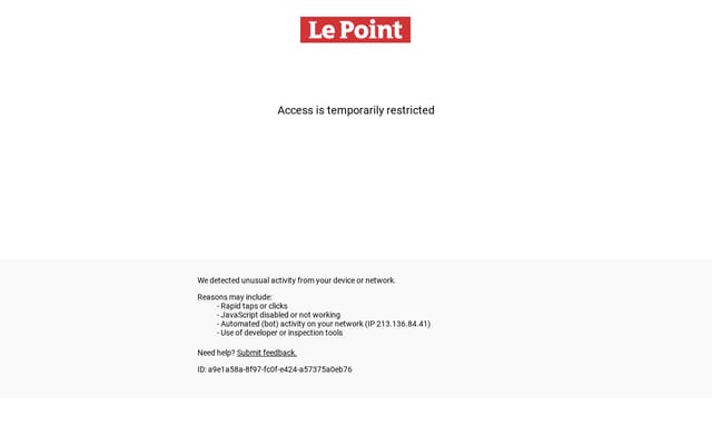 Screenshot of lepoint.fr