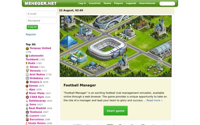Screenshot of meneger.net