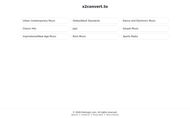 Screenshot of x2convert.to