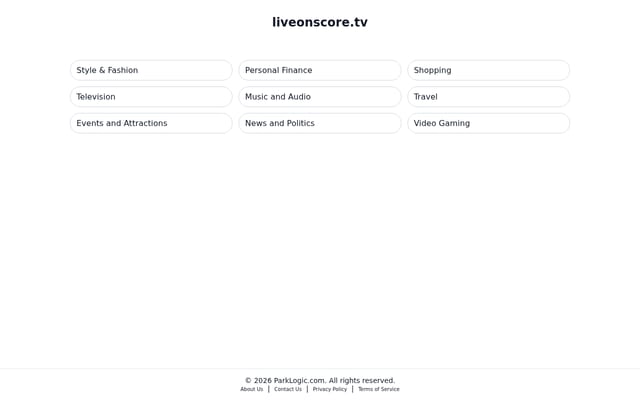 Screenshot of liveonscore.tv