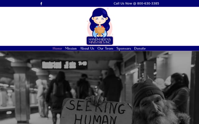 Screenshot of handmaidensministriesinc.org