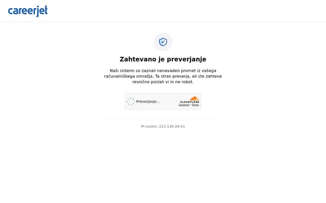 Screenshot of careerjet.si
