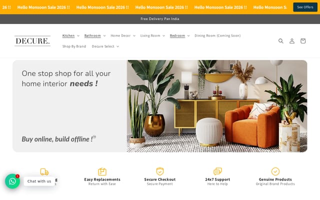 Screenshot of decure.in