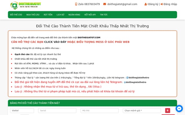 Screenshot of doithegiatot.com