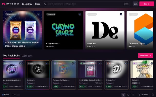 Screenshot of magiceden.io