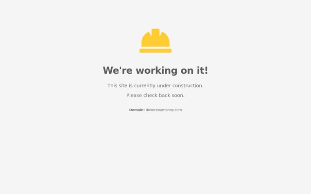 Screenshot of divorceoumonop.com
