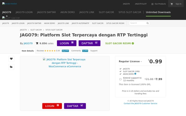 Screenshot of slotjago79aa.online