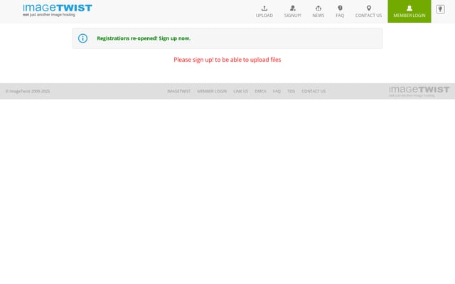 Screenshot of imagetwist.com