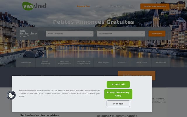 Screenshot of vivastreet.com