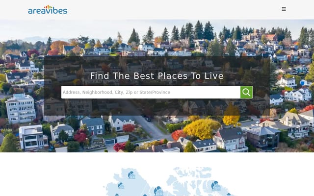 Screenshot of areavibes.com