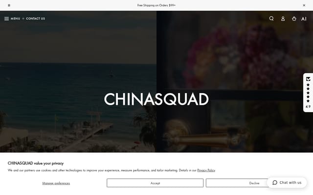Screenshot of chinasquad.com