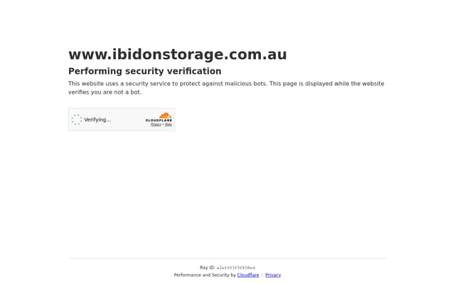 Screenshot of ibidonstorage.com.au