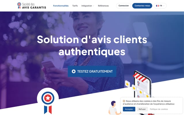 Screenshot of societe-des-avis-garantis.fr