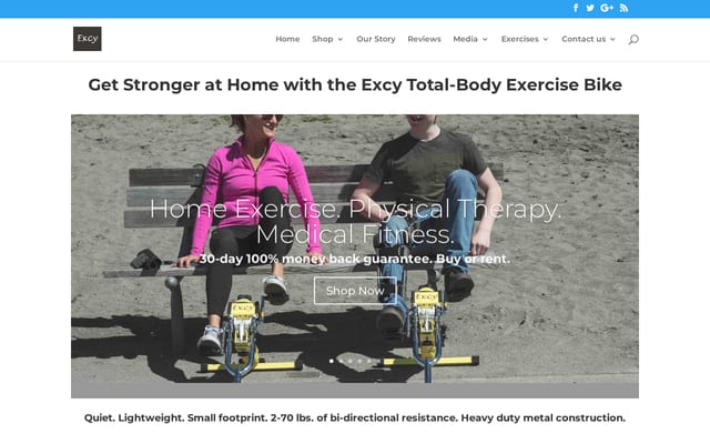 Screenshot of excy.com