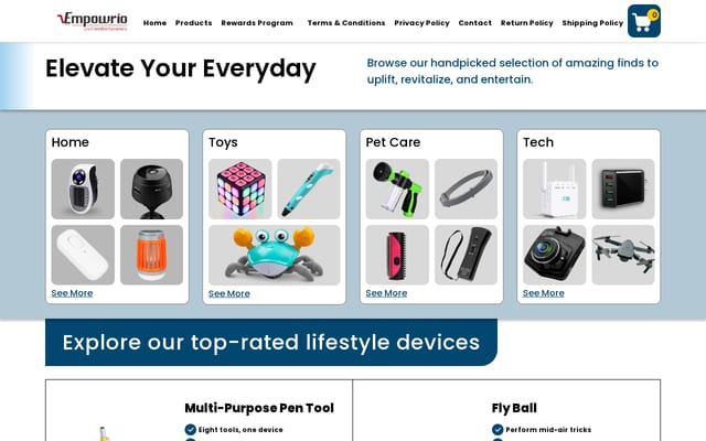 Screenshot of empowrio.com