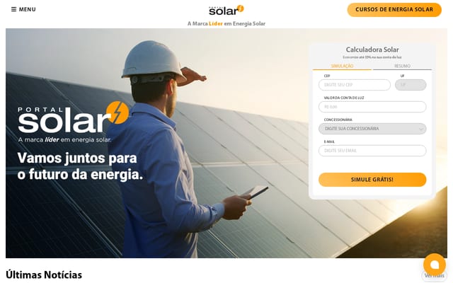 Screenshot of portalsolar.com.br