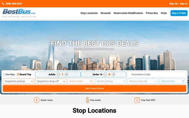 Screenshot of bestbus.com