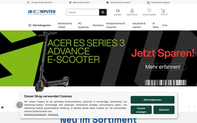 Screenshot of jb-computer.de