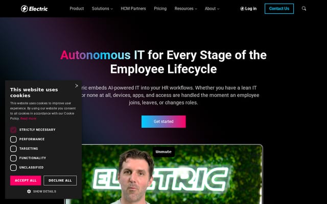 Screenshot of electric.ai