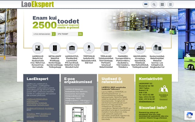 Screenshot of laoekspert.ee