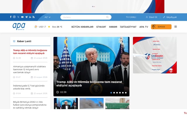 Screenshot of apa.az