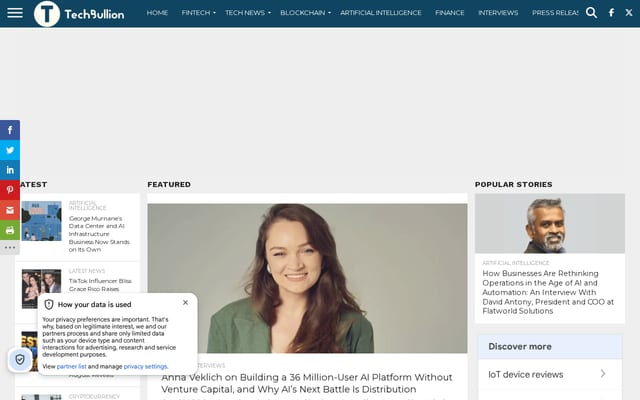 Screenshot of techbullion.com