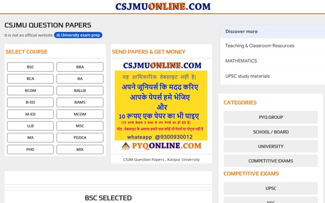 Screenshot of csjmuonline.com