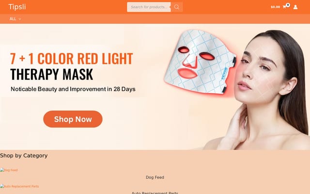 Screenshot of tipsli.com