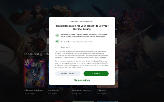 Screenshot of rankedboost.com