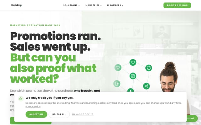 Screenshot of hashting.com