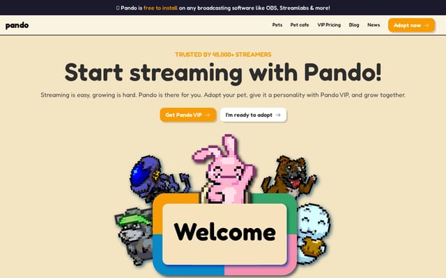 Screenshot of mypando.tv