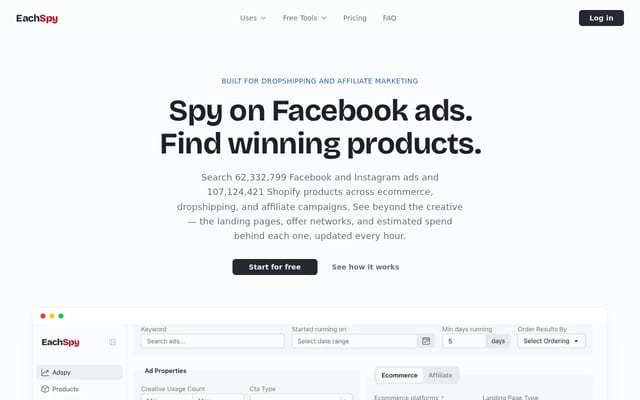 Screenshot of eachspy.com