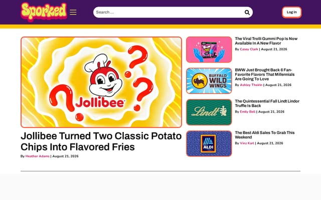 Screenshot of sporked.com