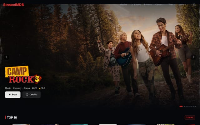 Screenshot of streamimdb.ru