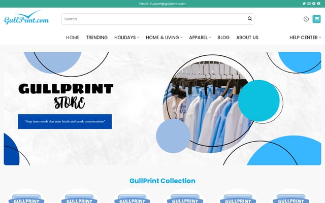 Screenshot of gullprint.com