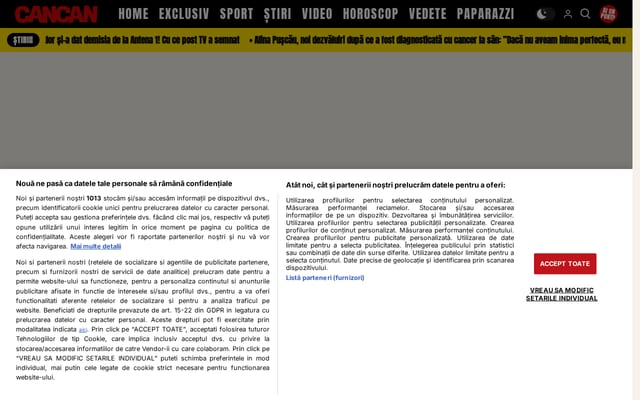 Screenshot of cancan.ro