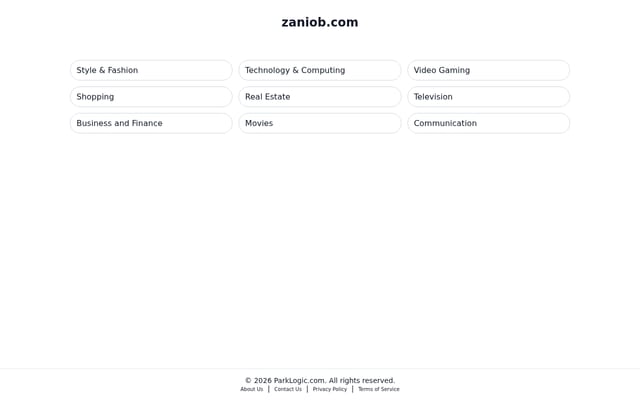 Screenshot of zaniob.com