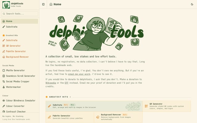 Screenshot of delphi.tools