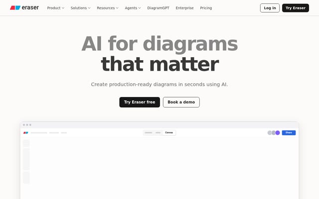 Screenshot of eraser.io
