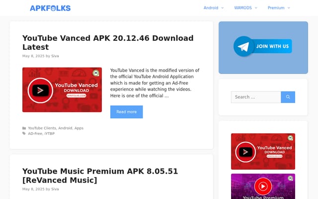 Screenshot of apkfolks.com