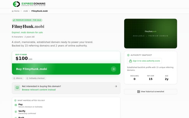 Screenshot of filmyhunk.mobi