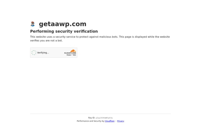 Screenshot of getaawp.com