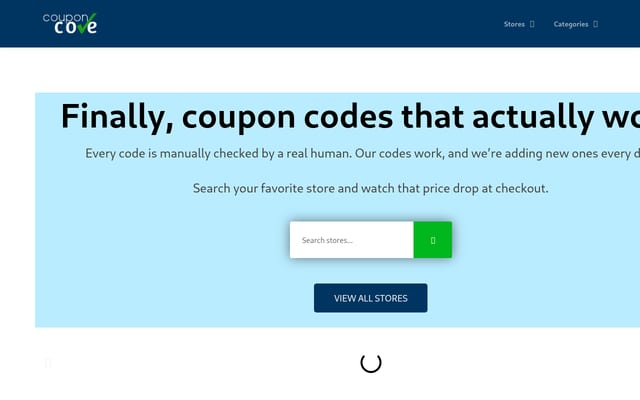 Screenshot of couponcove.co