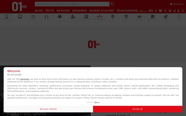 Screenshot of 01net.com