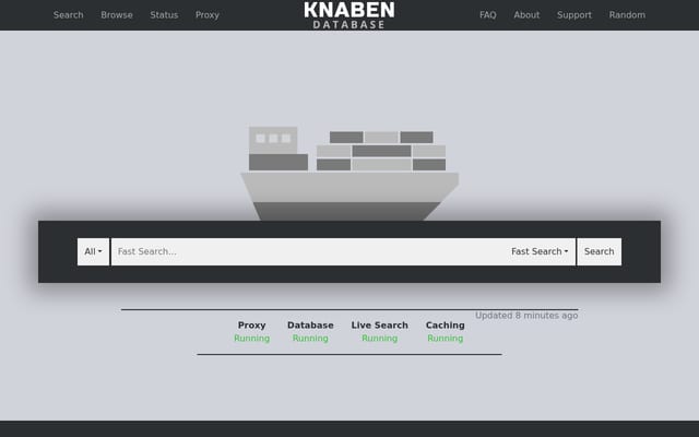 Screenshot of knaben.eu