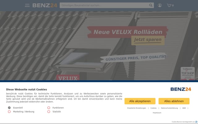 Screenshot of benz24.de