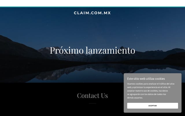 Screenshot of claim.com.mx
